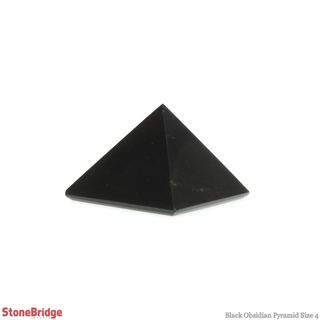 Black Obsidian Pyramid #4 - 2" to 2 1/4" Wide    from The Rock Space