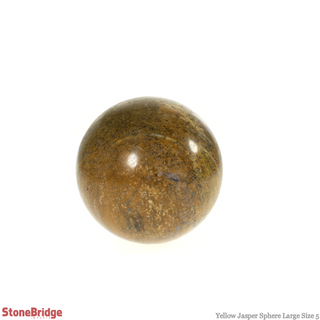 Yellow Jasper Sphere - Large #5 - 3 1/2"    from The Rock Space