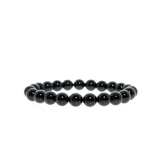 Black Tourmaline Bead Bracelet 8mm from The Rock Space