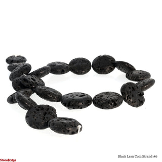 Black Lava Coin Strand #6    from The Rock Space