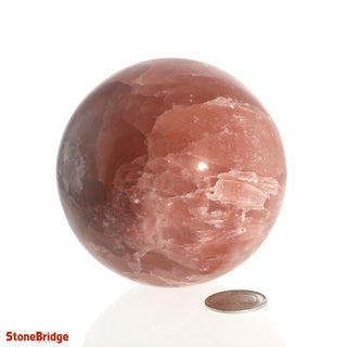 Calcite Rose Sphere - Medium #2 - 2 3/4"    from The Rock Space