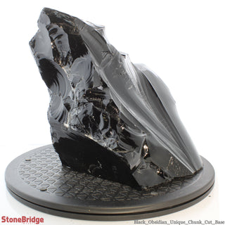 Obsidian Black Boulder Cut-Base U#11 - 9 1/2"    from The Rock Space