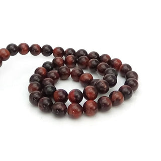 Tiger Eye Red - Round Strand 15" - 4mm    from Stonebridge Imports