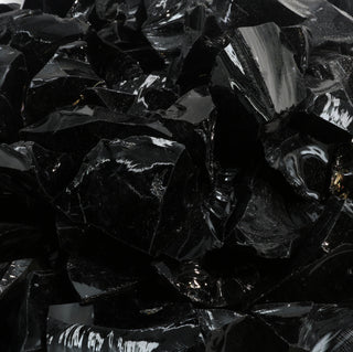 Obsidian Black Chips - 500g from The Rock Space