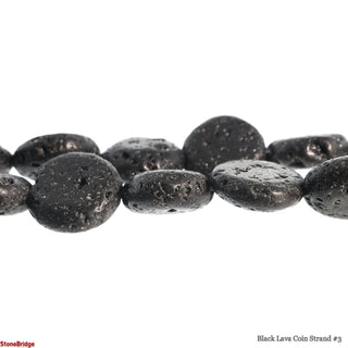 Black Lava Coin Strand #3    from The Rock Space