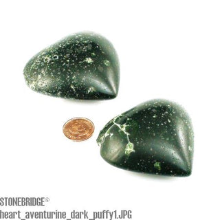 Green Aventurine Puffy Heart    from The Rock Space