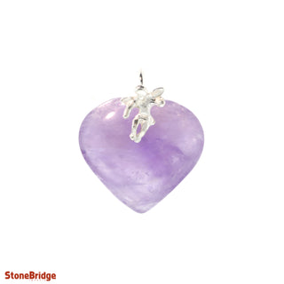 Amethyst Heart & Angel Pendant    from The Rock Space