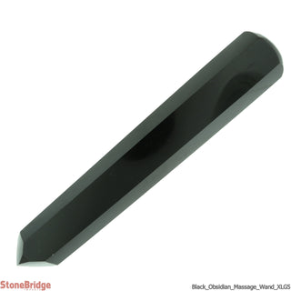 Obsidian Pointed Massage Wand - Extra Large #2 - 3 3/4" to 5 1/4"    from The Rock Space