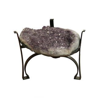 Aurora Amethyst Geode Cluster Table - Polished Edge U#3 from The Rock Space