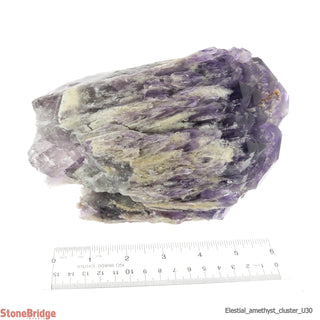 Amethyst Elestial Quartz Cluster U#30 - 8" from The Rock Space