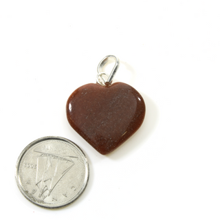 Red Aventurine Gemmy Heart Pendant    from Stonebridge Imports