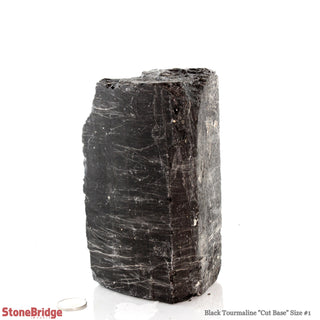 Black Tourmaline Cut Base Tower #1    from The Rock Space