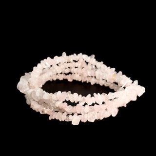 Rose Quartz Chip Strands - 3mm to 5mm from The Rock Space