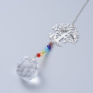 Crystal Tree Suncatcher - Chakra Hanging Pendant    from The Rock Space