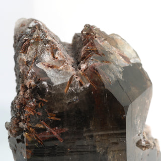 Smoky Quartz Rutile Point with Iron Stand U#1    from The Rock Space