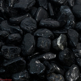 Black Tourmaline A Tumbled Stones from The Rock Space