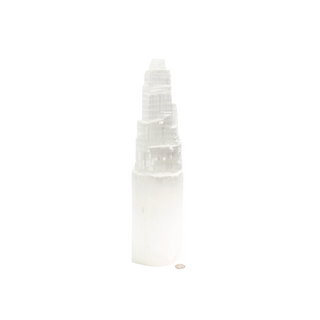 Selenite Tower Lamp - Extra Large 14” Tall from The Rock Space