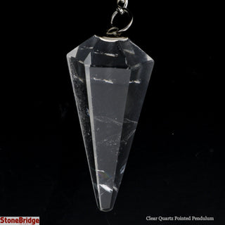 Clear Quartz Pendulum 6 Facets & Ring    from The Rock Space