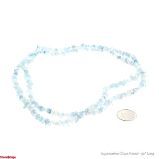 Aquamarine Chip Strands - 3mm to 5mm    from The Rock Space