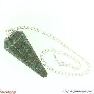 Ruby Zoisite Multifaceted Pendulum with Bead    from The Rock Space