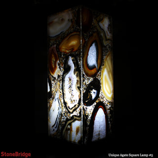 Agate Slice Tower Lamp U#5 - 40cm    from The Rock Space