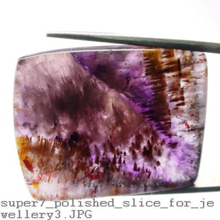 Super 7 Polished Slice For Jewellery - Medium - 30mm to 50mm    from The Rock Space