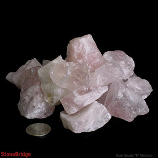 Rose Quartz E Chips - Medium    from The Rock Space