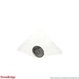 Clear Quartz A Pyramid #3 - 1 3/4" to 2" Wide    from The Rock Space