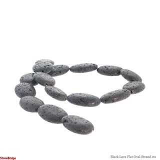 Black Lava Flat Oval Strand #3    from The Rock Space