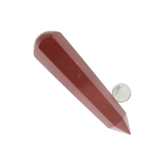 Red Jasper Pointed Massage Wand - Extra Large #2 - 3 3/4" to 5 1/4"    from The Rock Space