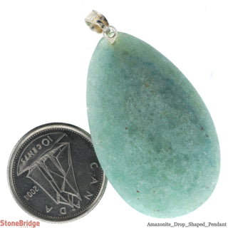 Amazonite Drop Pendant - 34mm x 25mm    from The Rock Space