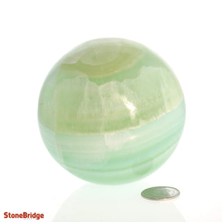 Calcite Green Sphere - Medium #4 - 3"    from The Rock Space