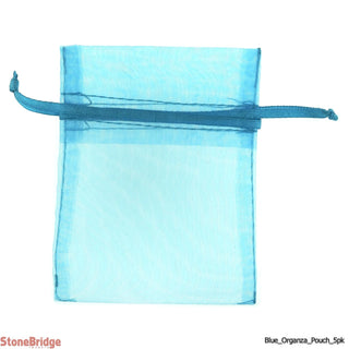 Organza Blue Pouches - 5 Pack    from The Rock Space