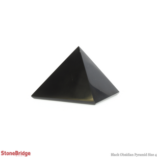 Black Obsidian Pyramid #4 - 2" to 2 1/4" Wide    from The Rock Space