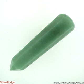 Green Aventurine Pointed Massage Wand - Large #1 - 2 1/2" to 3 1/2"    from The Rock Space