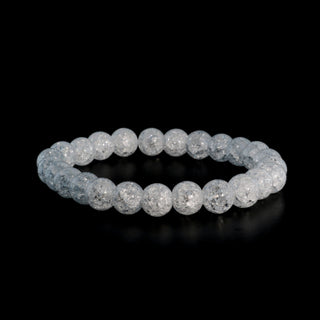 Crackle Quartz Round Bracelet - 8mm from Stonebridge Imports