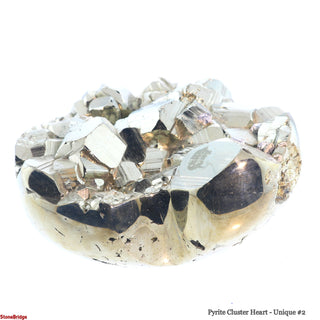 Pyrite Cluster Heart U#2 - 3 1/4"    from The Rock Space