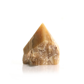 Calcite Golden Cut Base, Polished Point Tower #2    from The Rock Space