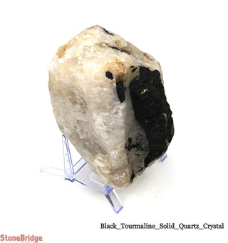 Black Tourmaline on Quartz Matrix U#7    from The Rock Space