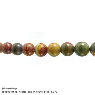 Picasso Jasper - Round Strand 15" - 6mm    from The Rock Space