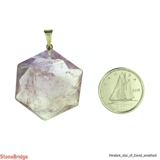 Star Of David Pendant Amethyst    from The Rock Space