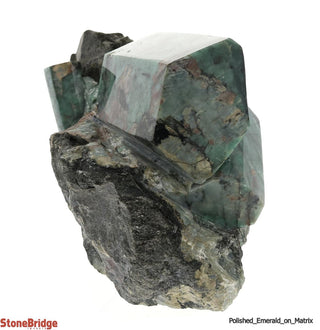 Polished Emerald on Matrix - U13    from The Rock Space