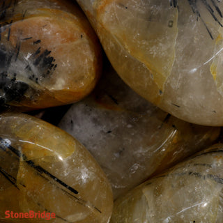 Rutilated Quartz Golden A Tumbled Stones    from The Rock Space