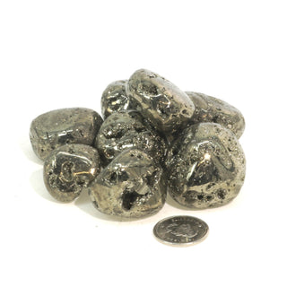 Pyrite Geode Tumbled Stones - Peru from Stonebridge Imports