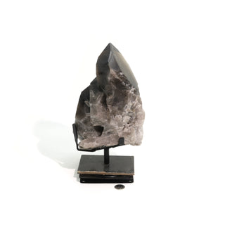 Smoky Quartz Cluster on Iron Stand U#36    from The Rock Space