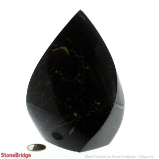 Black Tourmaline Flame Sculpture U#1    from Stonebridge Imports