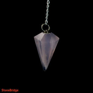 Rose Quartz Pendulum 6 Facets & Ring    from The Rock Space