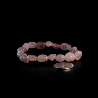 Rose Quartz Tumbled Bracelets from The Rock Space