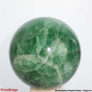 Fluorite Sphere Purple & Green U#7 - 7"    from The Rock Space