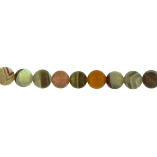 Botswana Agate - Round Strand 7" - 6mm    from Stonebridge Imports